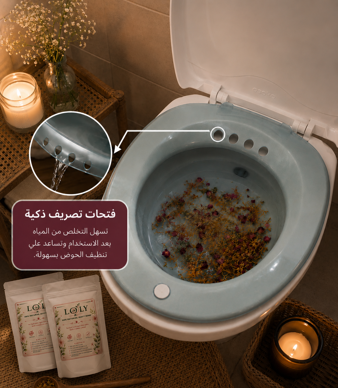 حوض لولي للتبخير